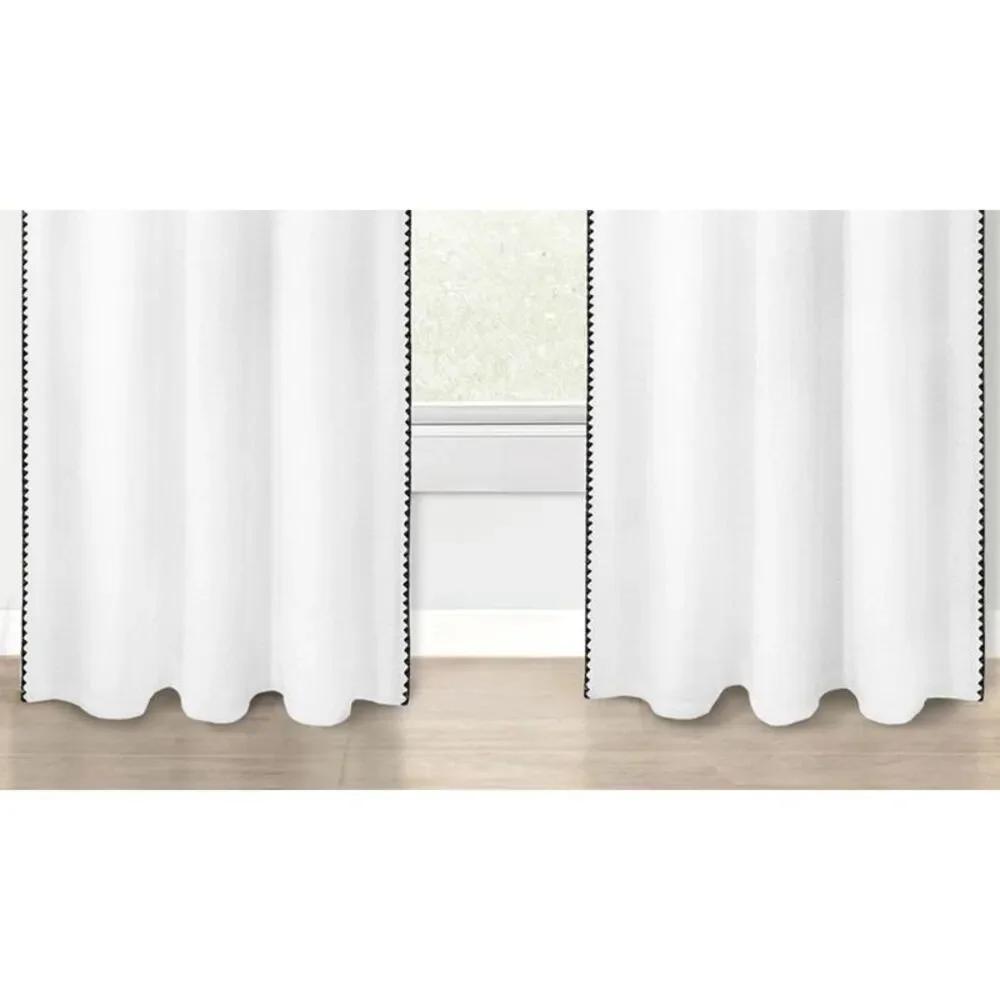 PowerSellerUSA Kendall 2-Pcs Blackout Curtain Panels Set for Windows, 52W x 63L